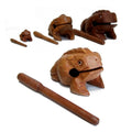 Wooden Frog Large 14-16cm
