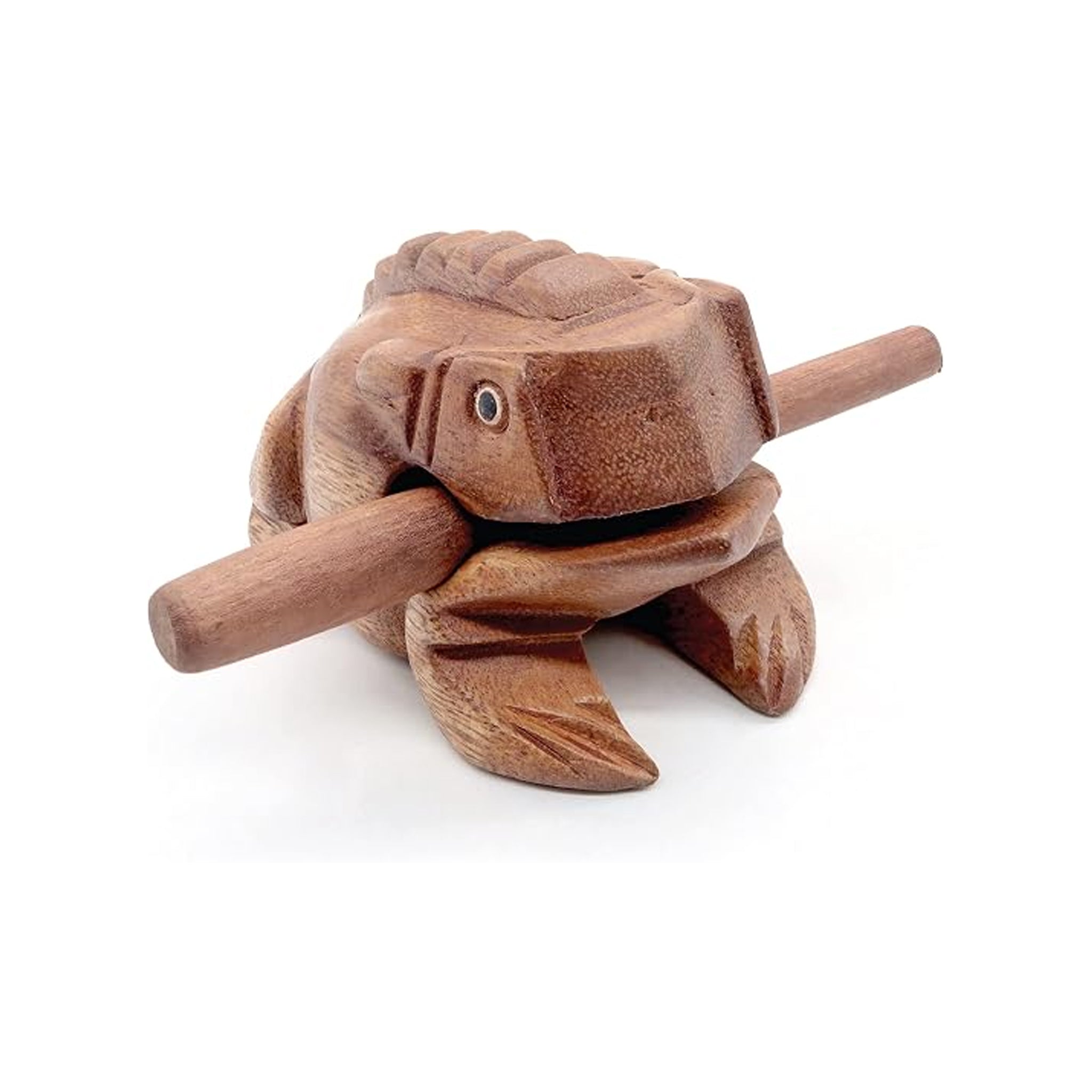 Wooden Frog medium 10-11cm