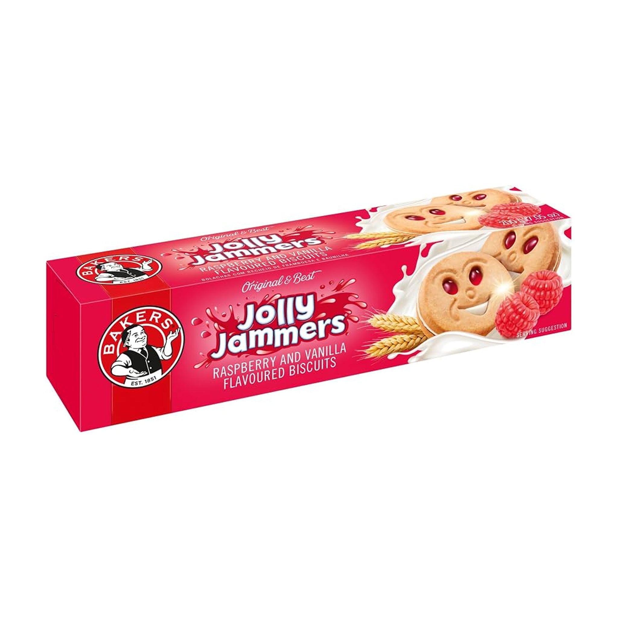 Bakers Jolly Jammers Rasberry 200g