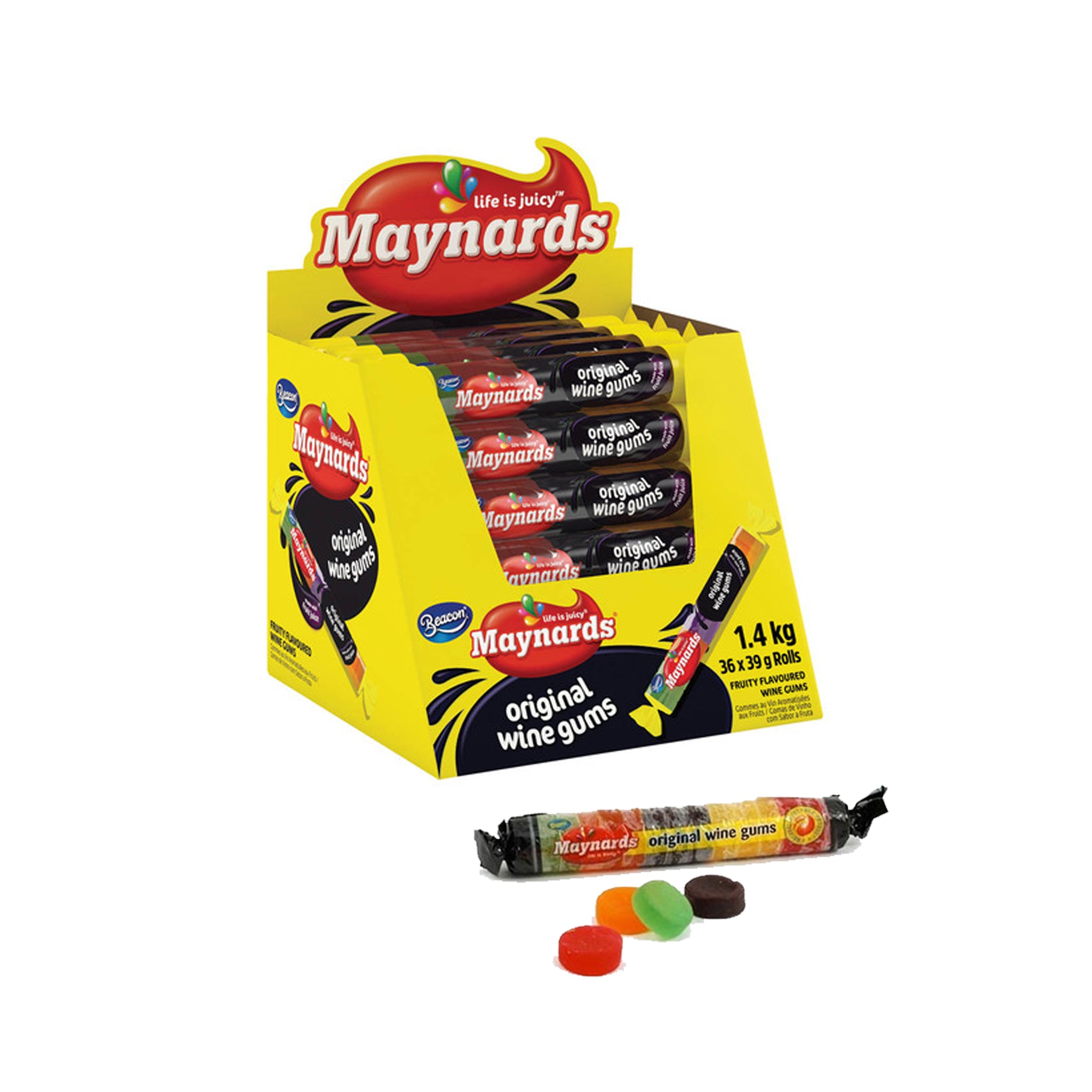 Maynards Wine Gums 39g Roll each