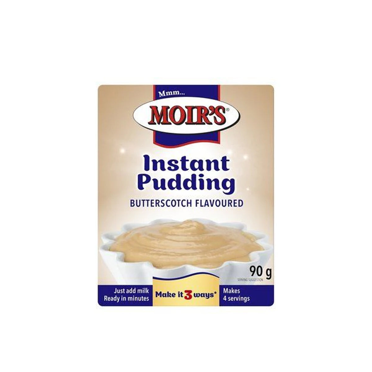 Moirs Instant Pudding Butterscotch 90g
