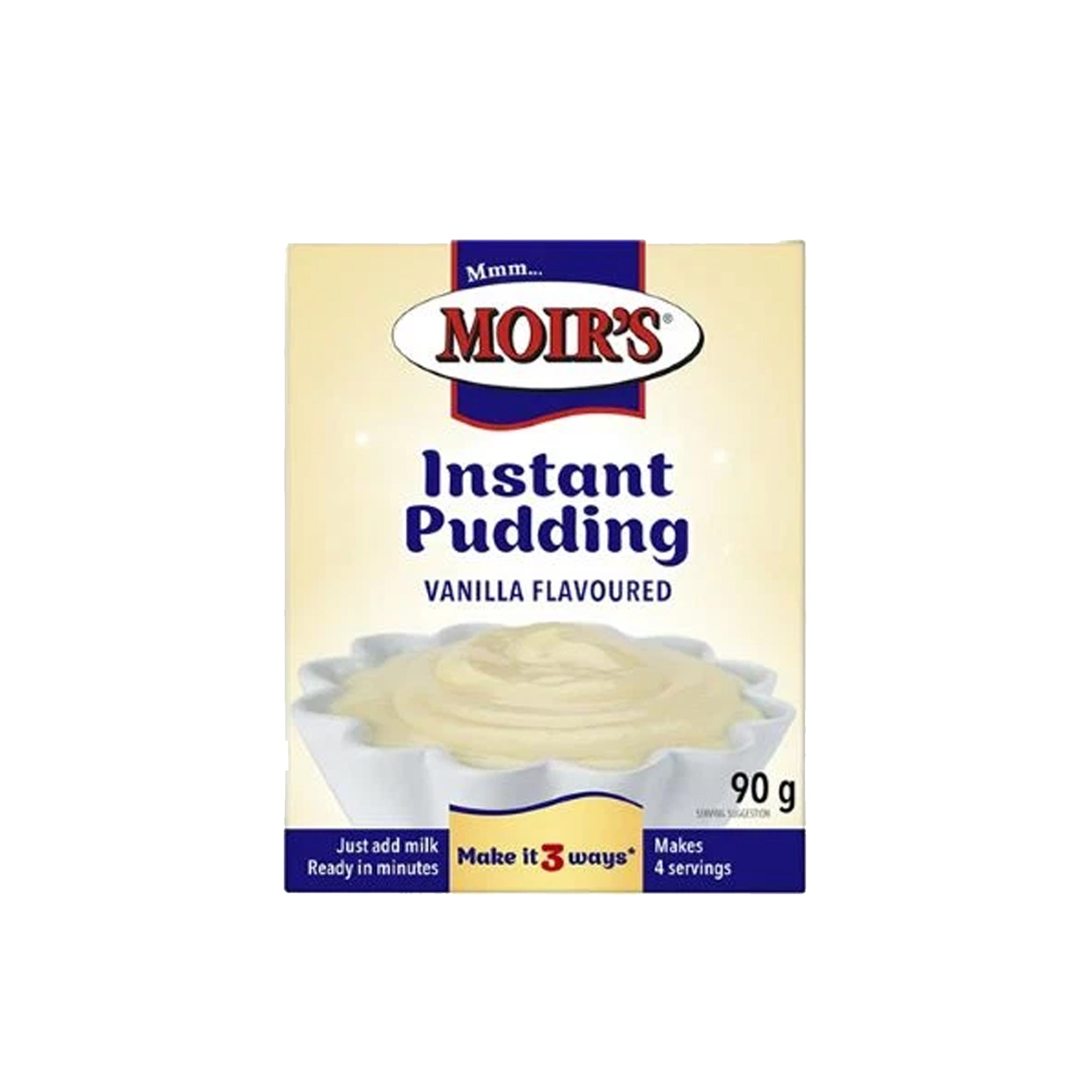 Moirs Instant Pudding Vanilla 90g