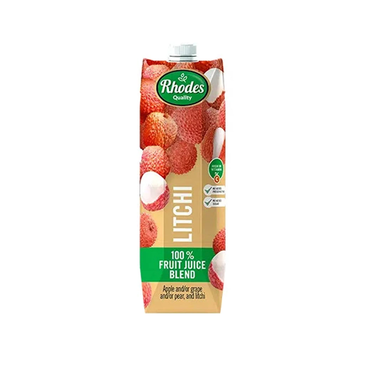 Rhodes Litchi 100% Fruit Juice 1L